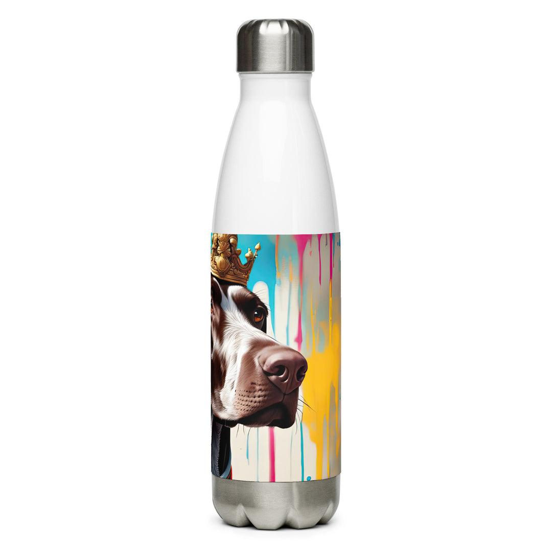 German Shorthaired Pointer- Stainless steel water bottle