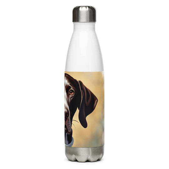 German Shorthaired Pointer- Stainless Steel Water Bottle v4