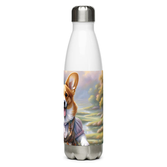 Pembroke Welsh Corgi Golfer- Stainless Steel Water Bottle v3