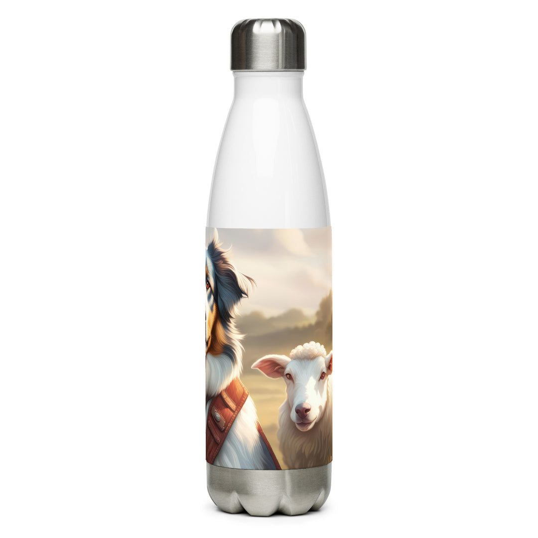 Australian Shepherd- Stainless steel water bottle v4