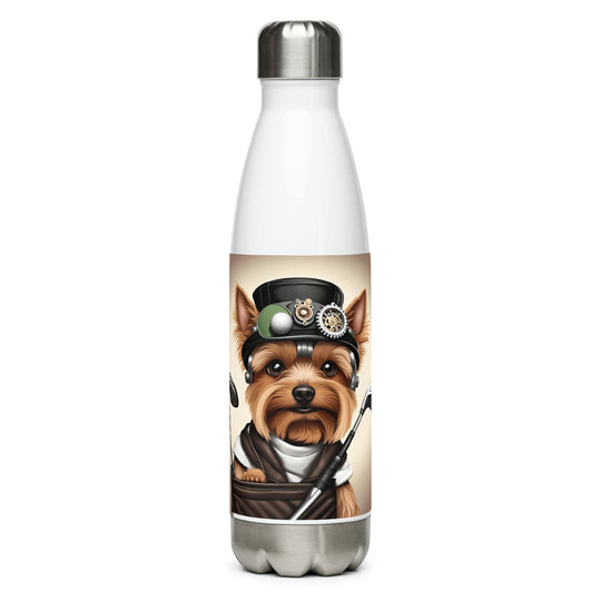Yorkshire Terrier Golfer- Stainless steel water bottle v3