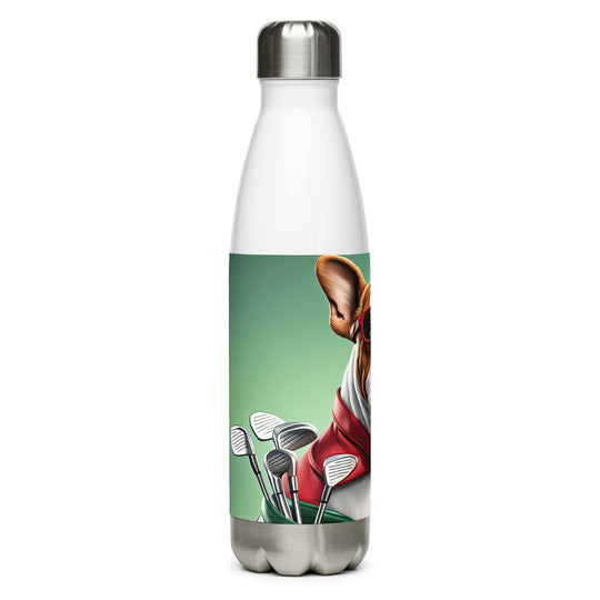 Bulldog Golfer- Stainless Steel Water Bottle v2