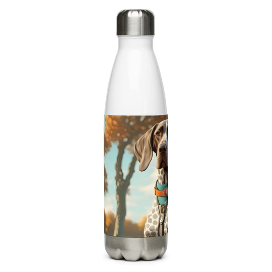 German Shorthaired Pointer Golfer- Stainless Steel Water Bottle