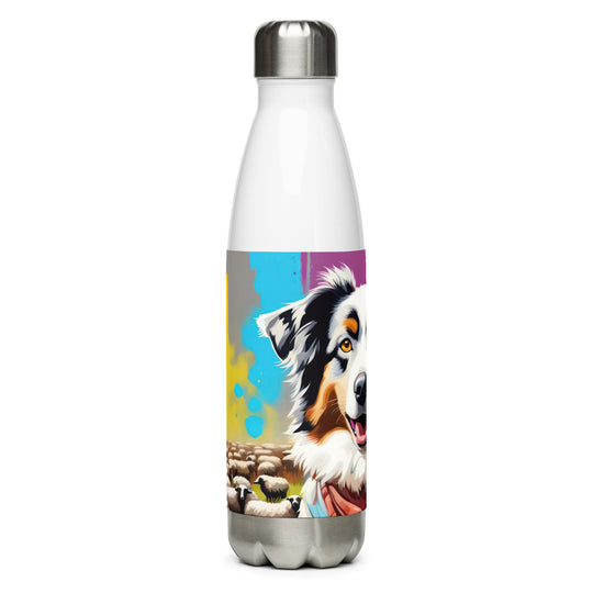 Australian Shepherd- Stainless steel water bottle v3