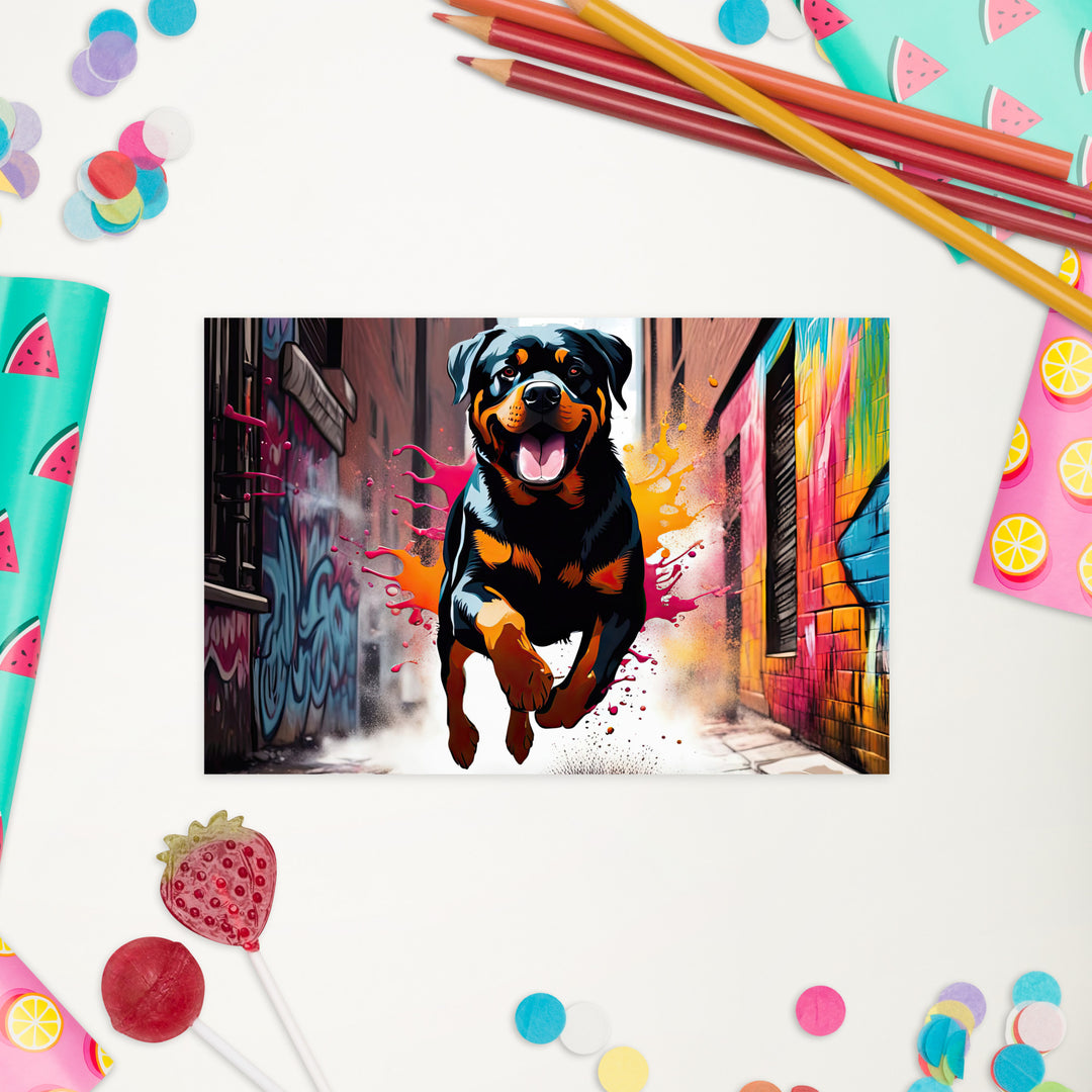 Rottweiler- Standard Postcard v5