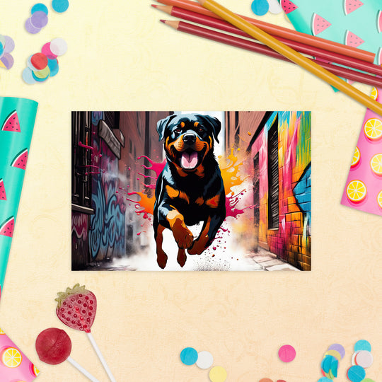 Rottweiler- Standard Postcard v5