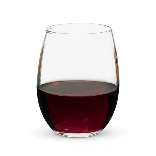 German Shepherd- Stemless wine glass