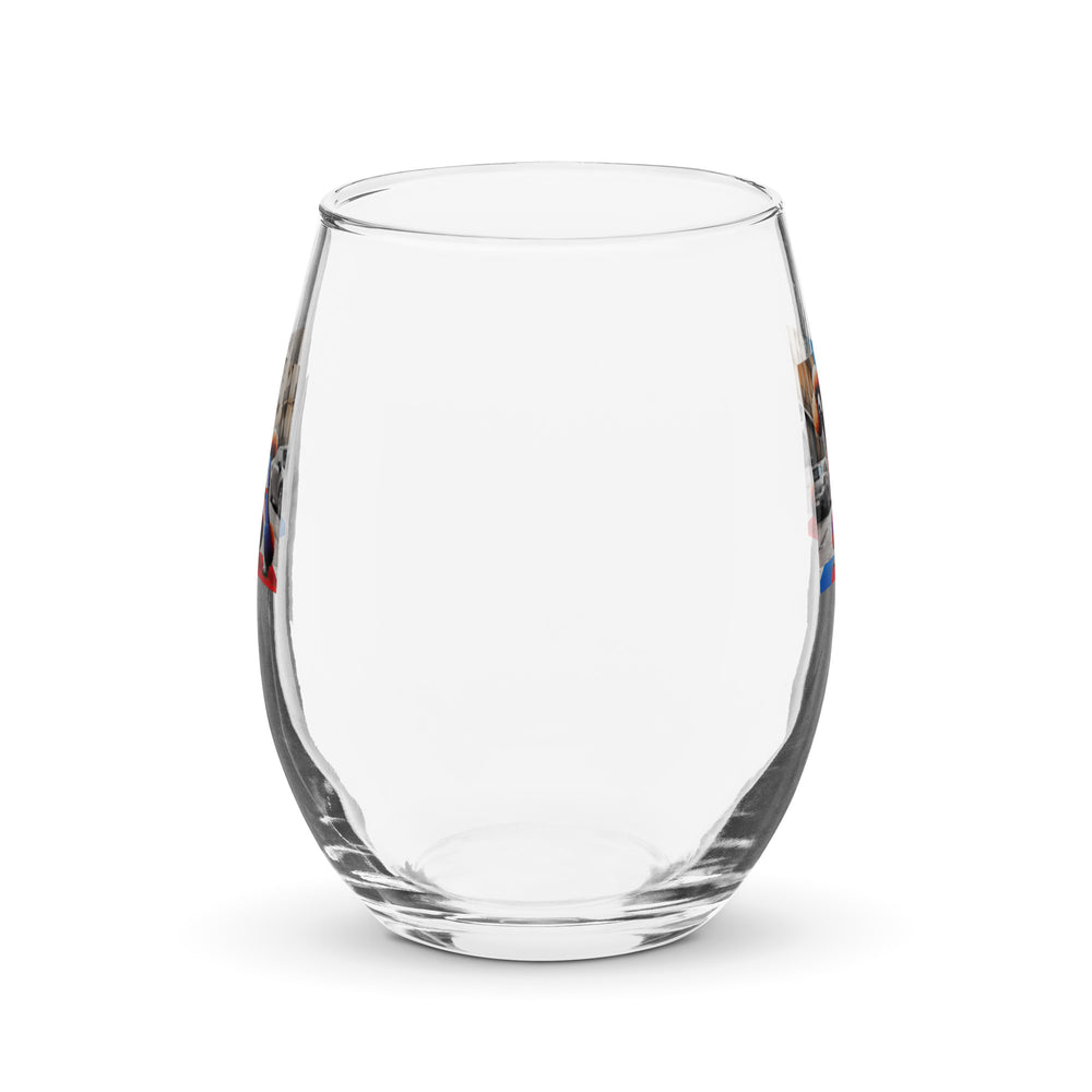 Poodle- Stemless Wine Glass v2