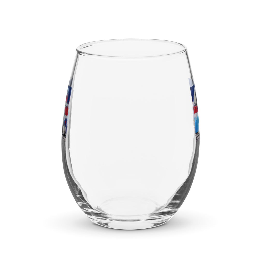 Poodle- Stemless Wine Glass v3