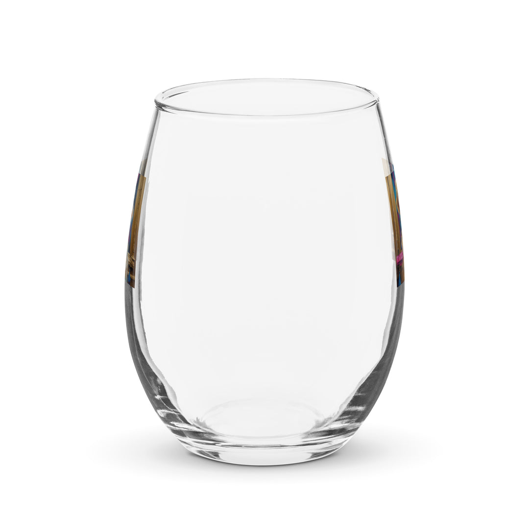 Golden Retriever- Stemless wine glass v4