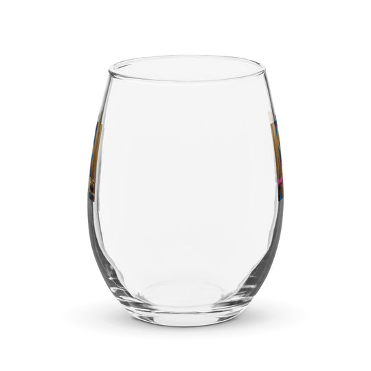 Golden Retriever- Stemless wine glass v4