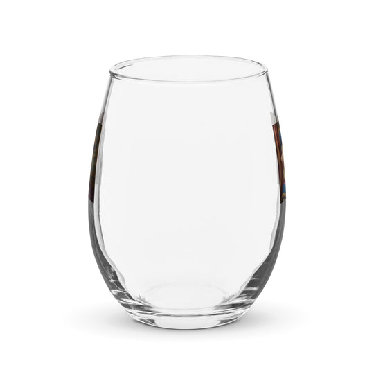 Golden Retriever- Stemless wine glass v5