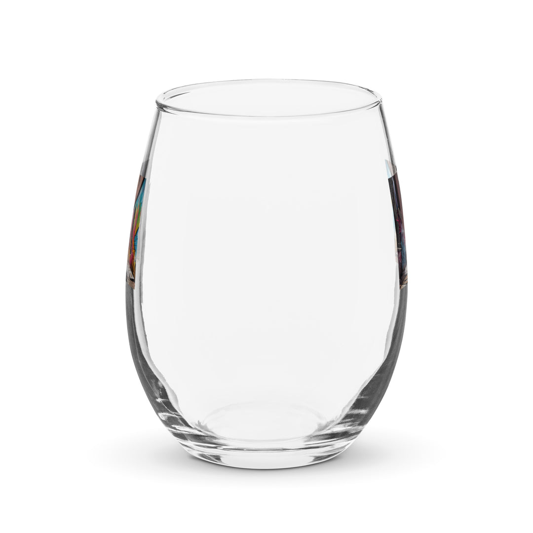 Rottweiler- Stemless wine glass v5