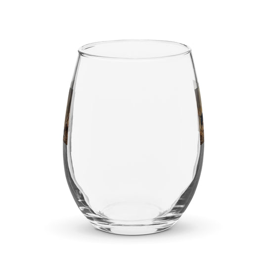 Dachshund- Stemless Wine Glass v2
