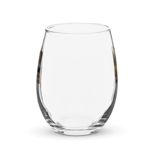 Dachshund- Stemless Wine Glass v4