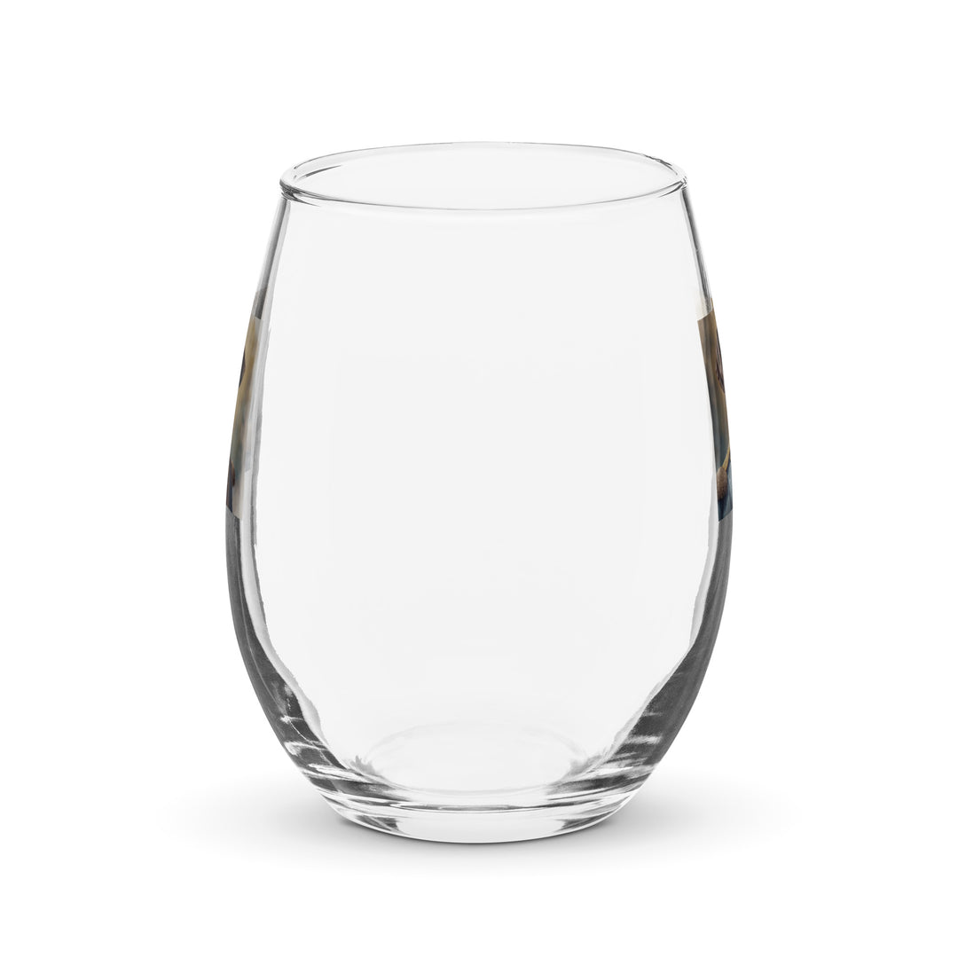 German Shorthaired Pointer- Stemless wine glass v4