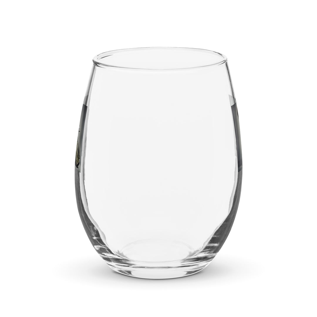 German Shorthaired Pointer Golfer- Stemless wine glass v4