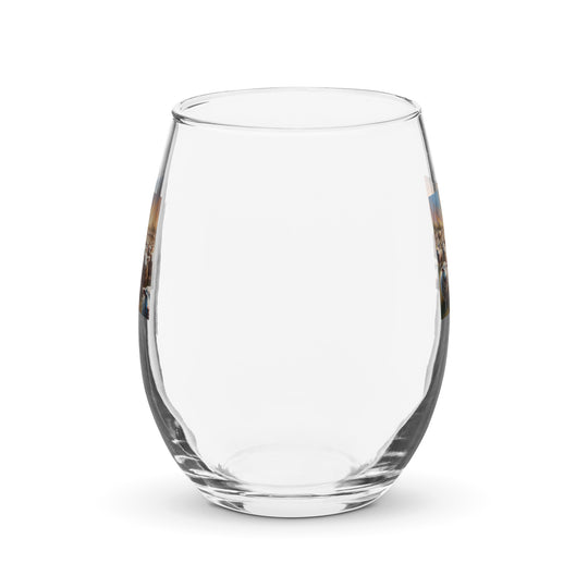 Australian Shepherd- Stemless wine glass