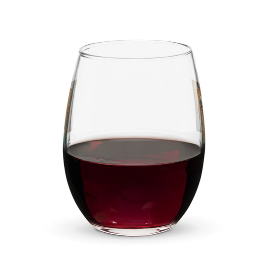 German Shepherd- Stemless wine glass