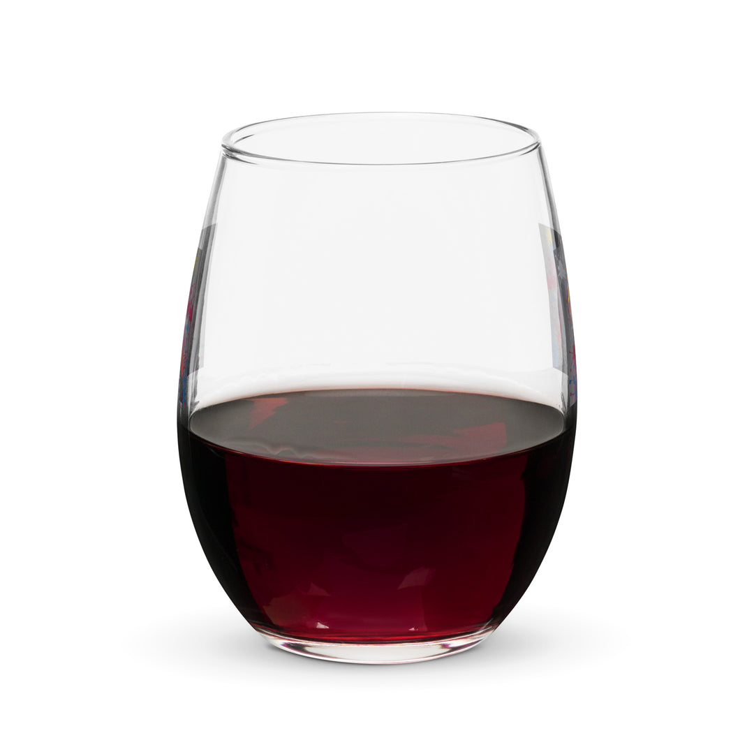 Poodle- Stemless Wine Glass v5