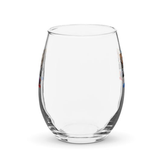 Poodle- Stemless Wine Glass v2