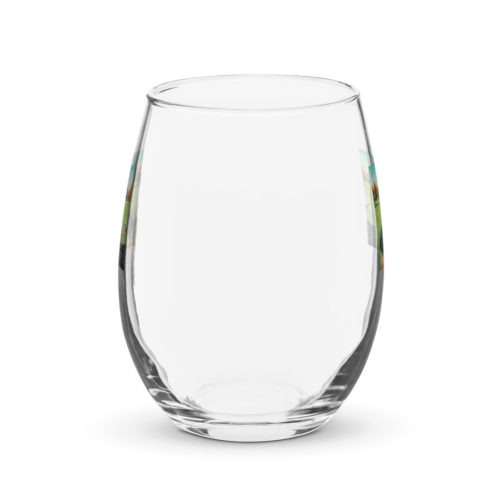 German Shepherd- Stemless wine glass v2