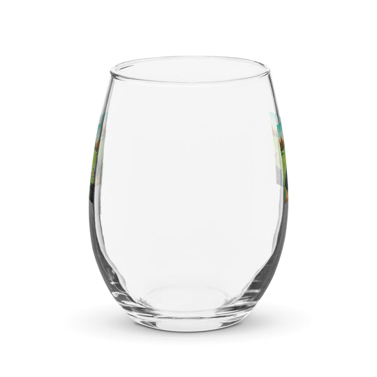 German Shepherd- Stemless wine glass v2