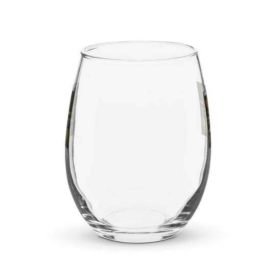 Golden Retriever- Stemless wine glass