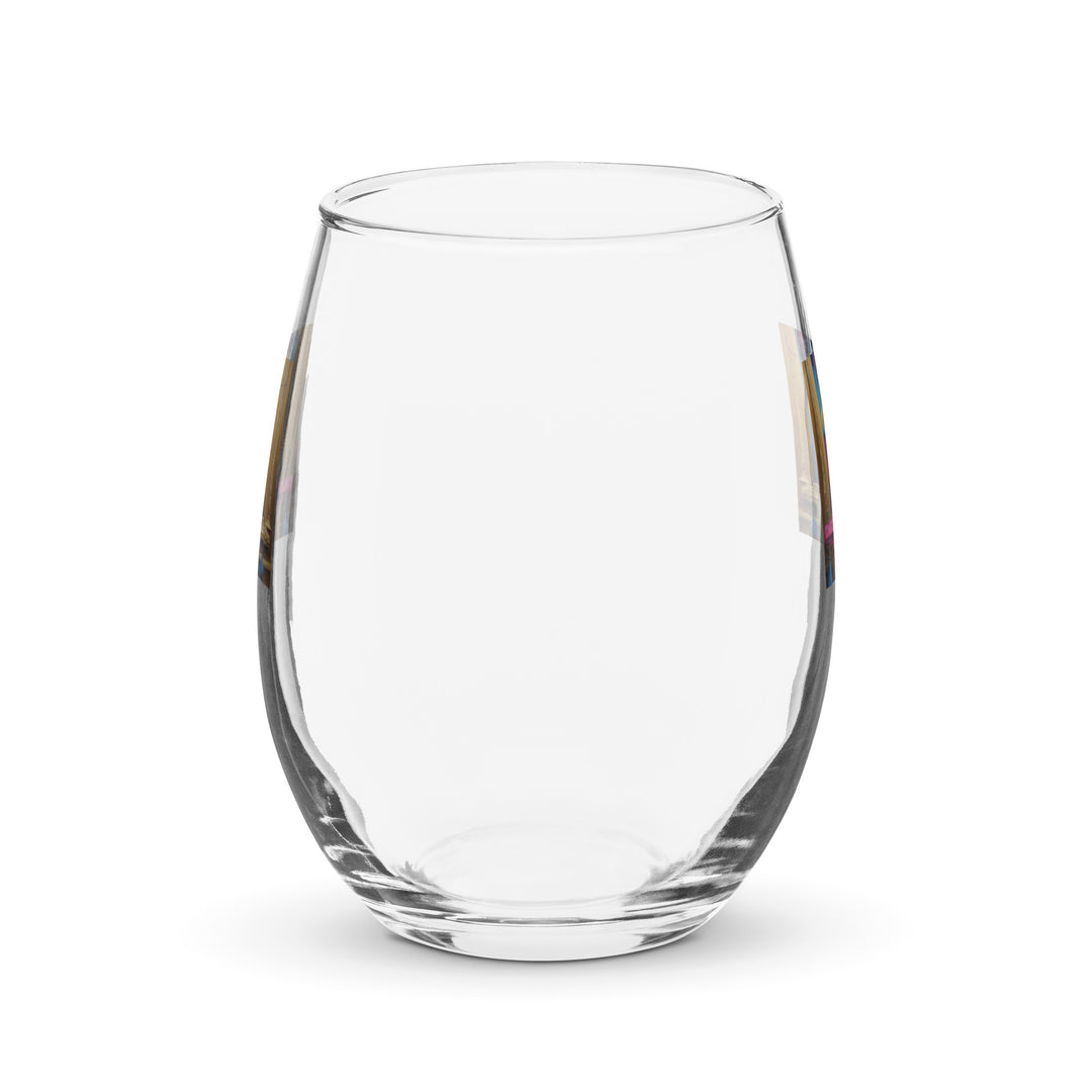 Golden Retriever- Stemless wine glass v4