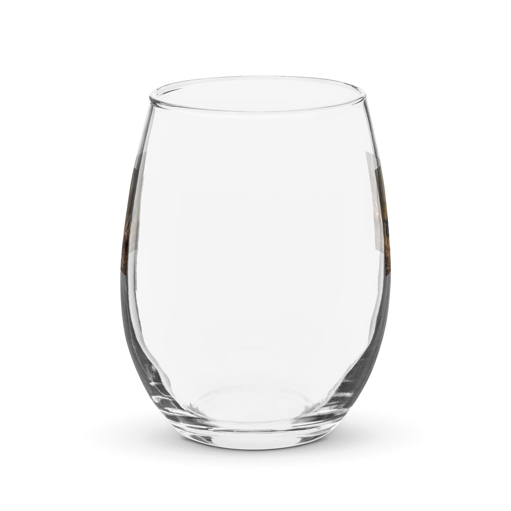 Dachshund- Stemless Wine Glass v2