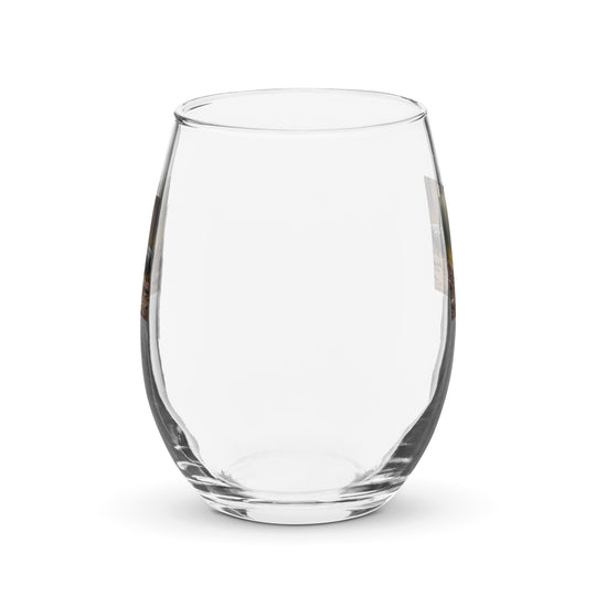 Dachshund- Stemless Wine Glass v4