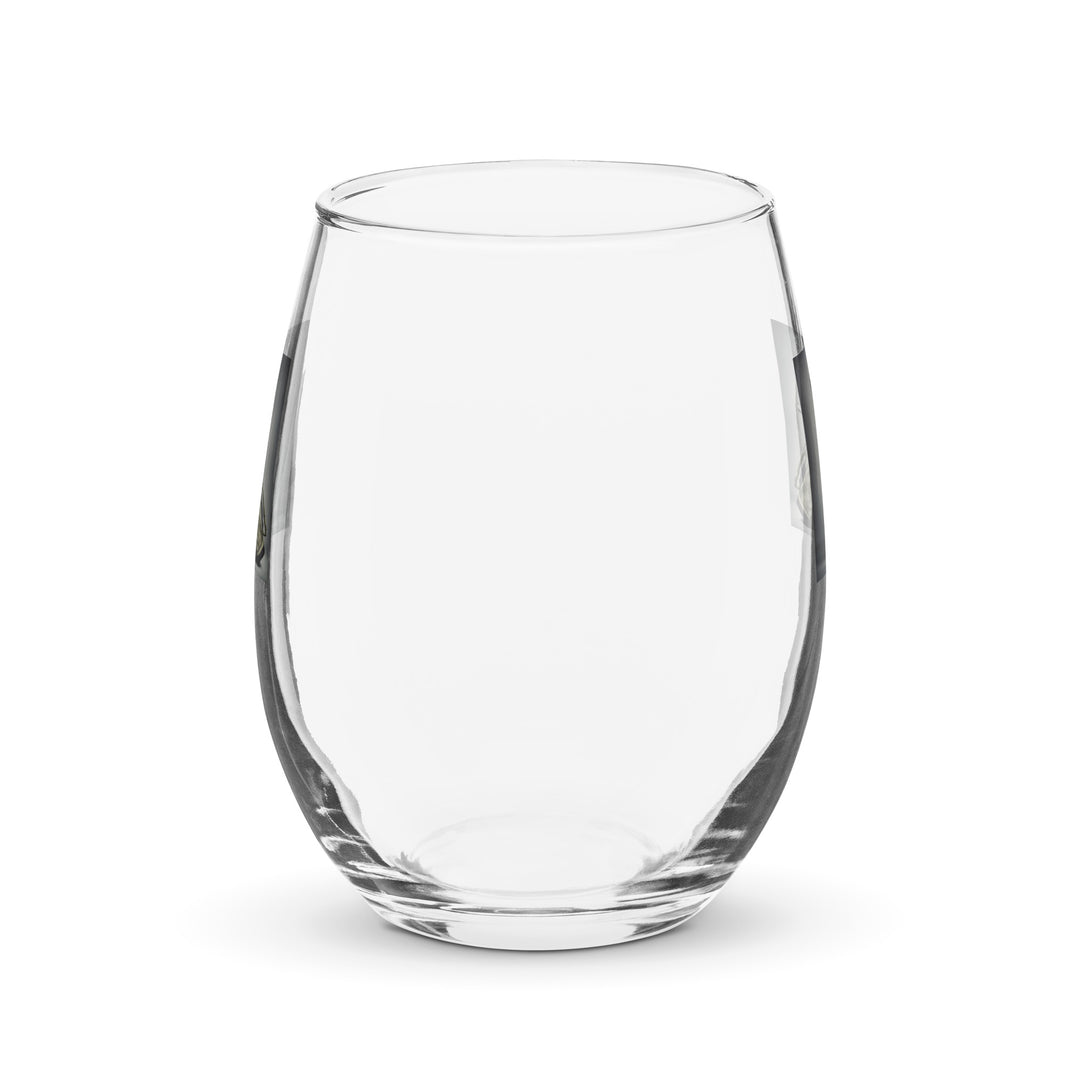 German Shorthaired Pointer Golfer- Stemless wine glass v4