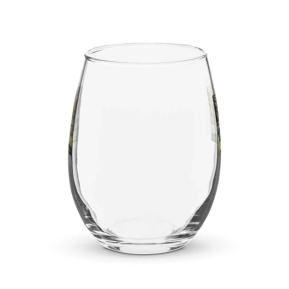 Pembroke Welsh Corgi Golf- Stemless wine glass v3