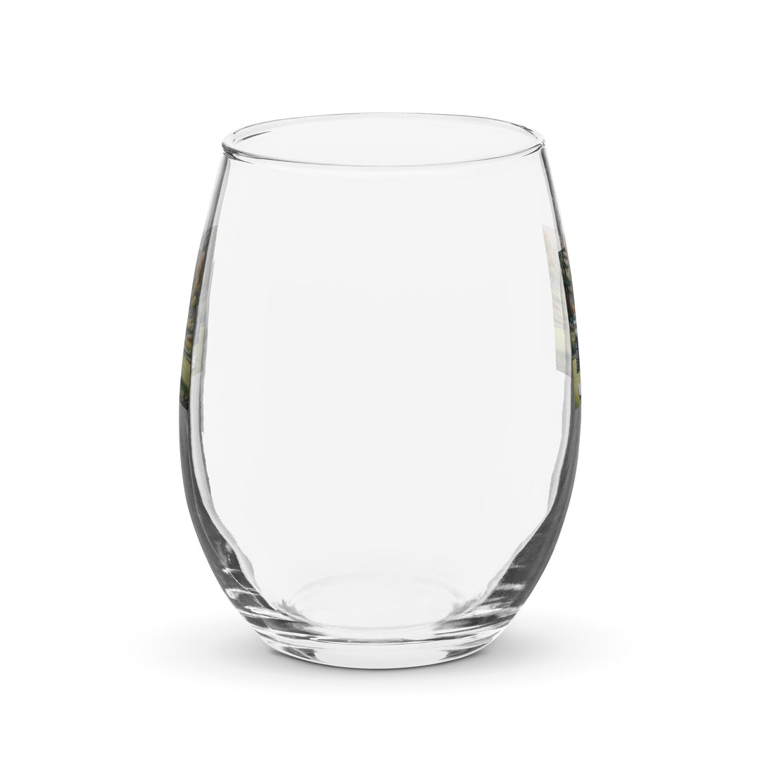 Pembroke Welsh Corgi Golf- Stemless wine glass v3