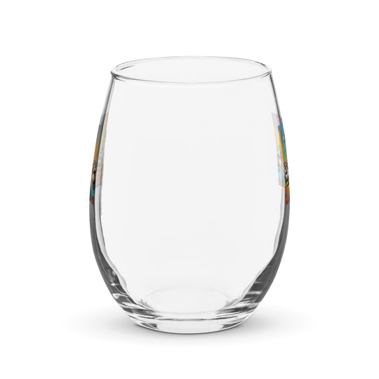 Australian Shepherd- Stemless wine glass v3