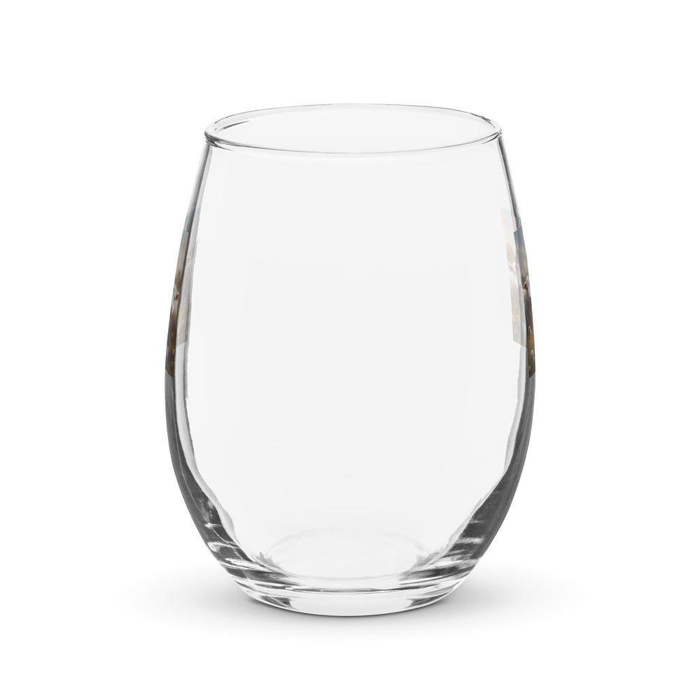 Australian Shepherd- Stemless wine glass v4