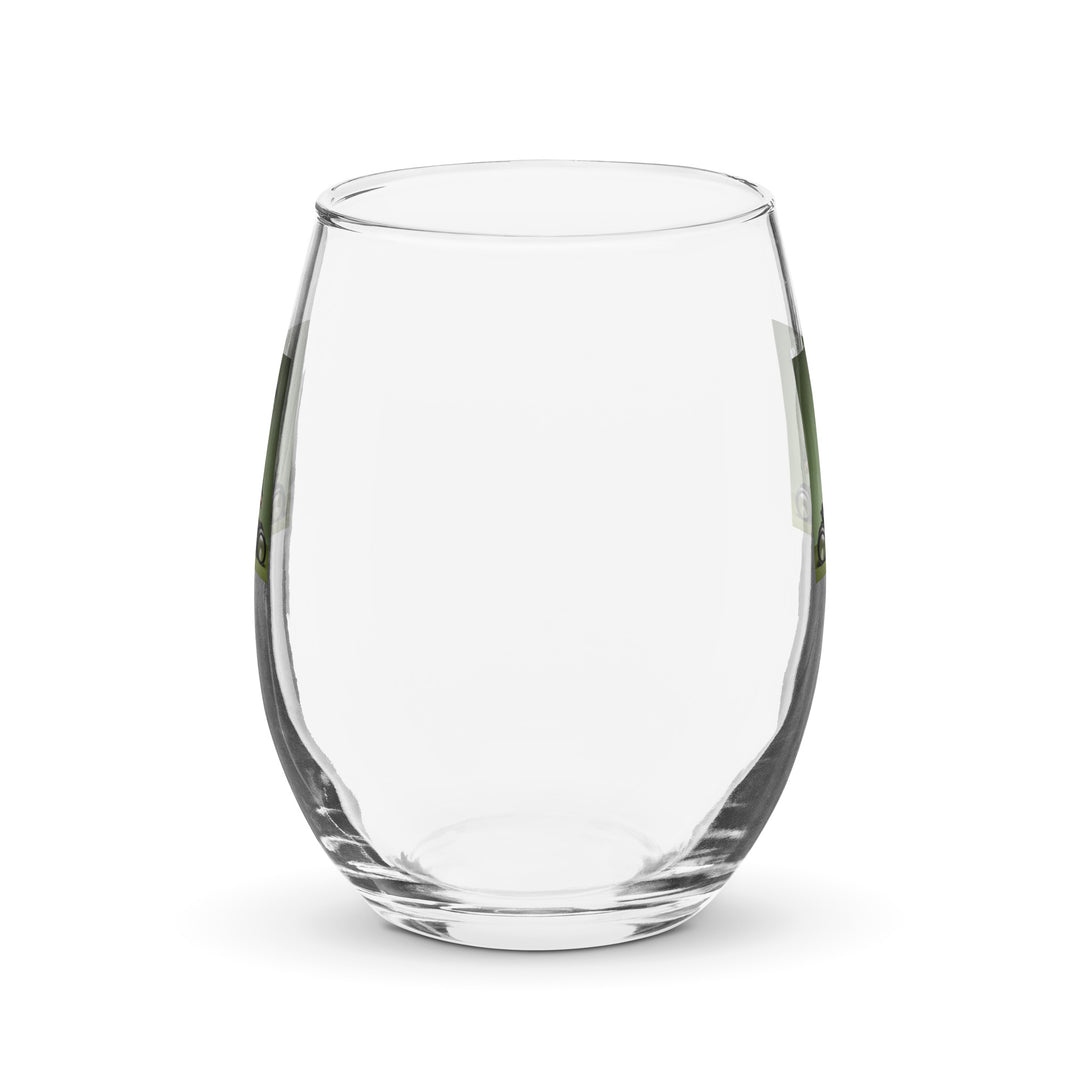 Yorkshire Terrier Golfer- Stemless wine glass v4