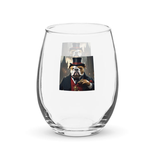 Bulldog- Stemless wine glass v5