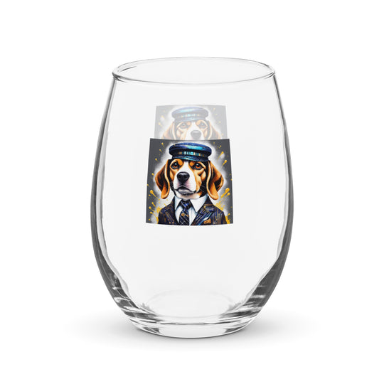 Beagle- Stemless wine glass v5