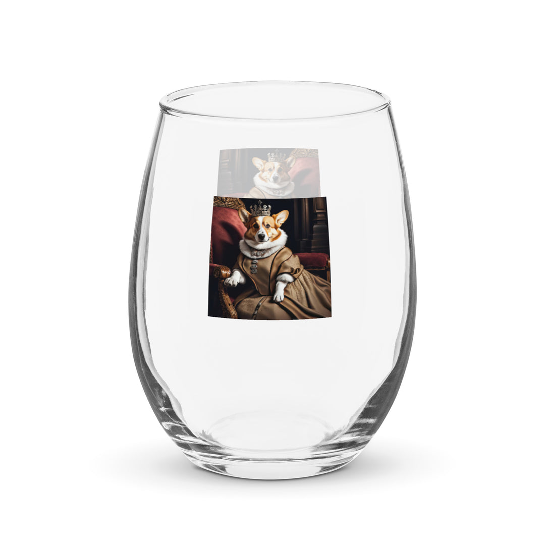 Pembroke Welsh Corgi- Stemless wine glass