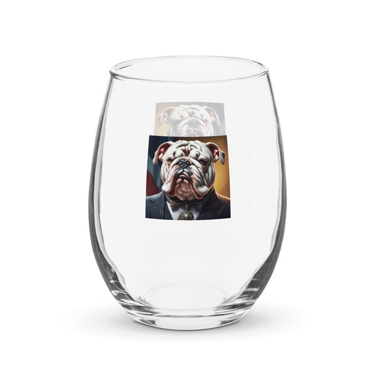 Bulldog- Stemless wine glass v4