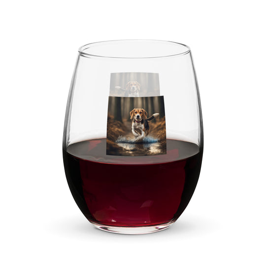 Beagle- Stemless wine glass v3