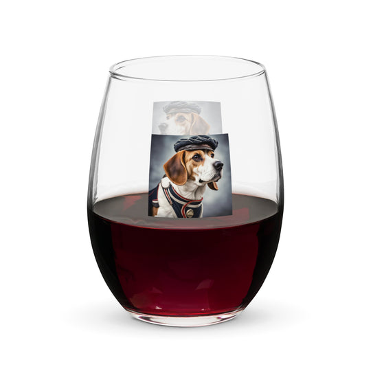 Beagle- Stemless wine glass v4