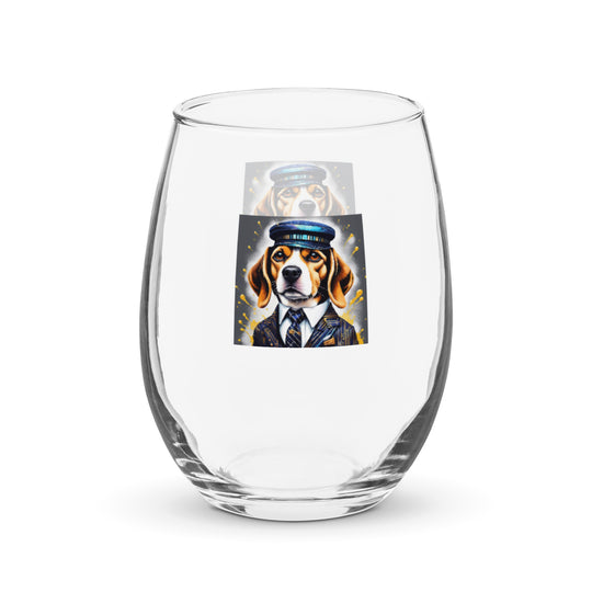 Beagle- Stemless wine glass v5