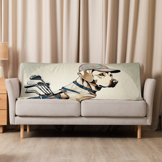 Sherpa blanket-Labrador Retriever Golfer