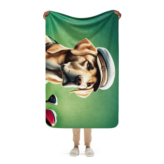 Sherpa blanket-Labrador Retriever Golfer V3