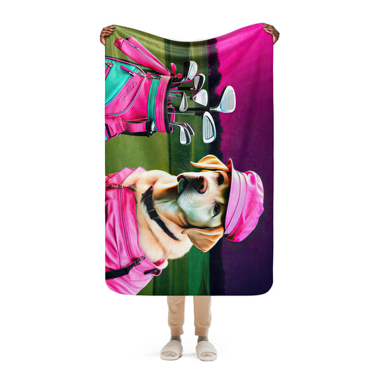 Sherpa blanket-Labrador Retriever Golfer V17