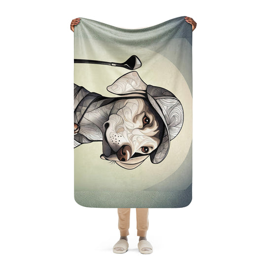 Sherpa blanket-Labrador Retriever Golfer V22