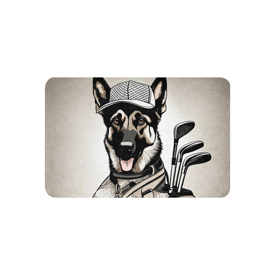 German Shepherd Golfer- Sherpa blanket v4