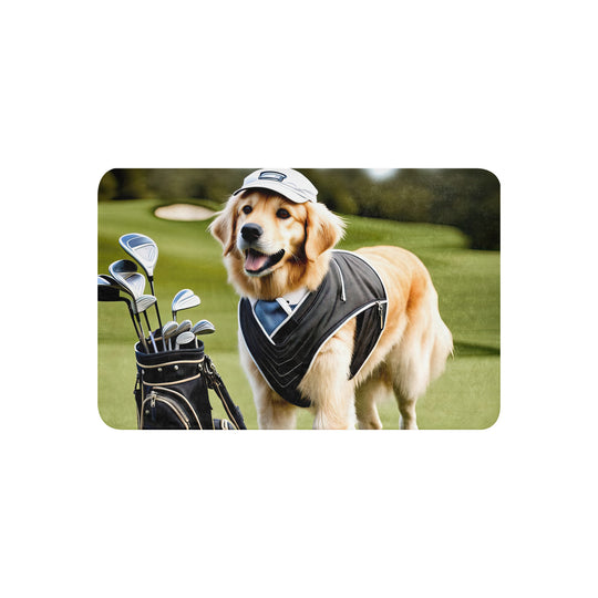 Golden Retriever Golfer- Sherpa blanket v3